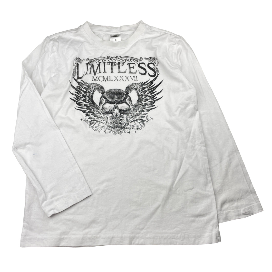 Boys Urban Supply, cotton long sleeve tee / top, skull, FUC, size 8,  