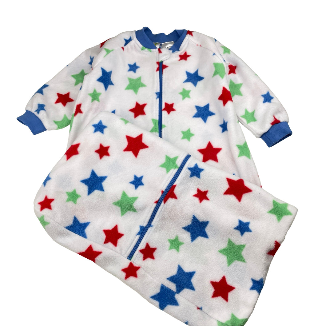 Unisex Dymples, fleece sleeping bag, stars, GUC, size 2,  