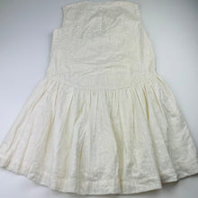Load image into Gallery viewer, Girls Anko, lined embroidered cotton dress, NEW, size 7, L: 64cm