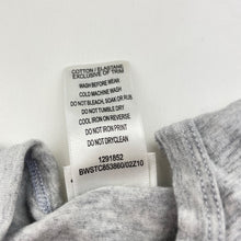 Load image into Gallery viewer, Unisex Fun with Spot, grey marle stretchy bodysuit / romper, EUC, size 0000,  