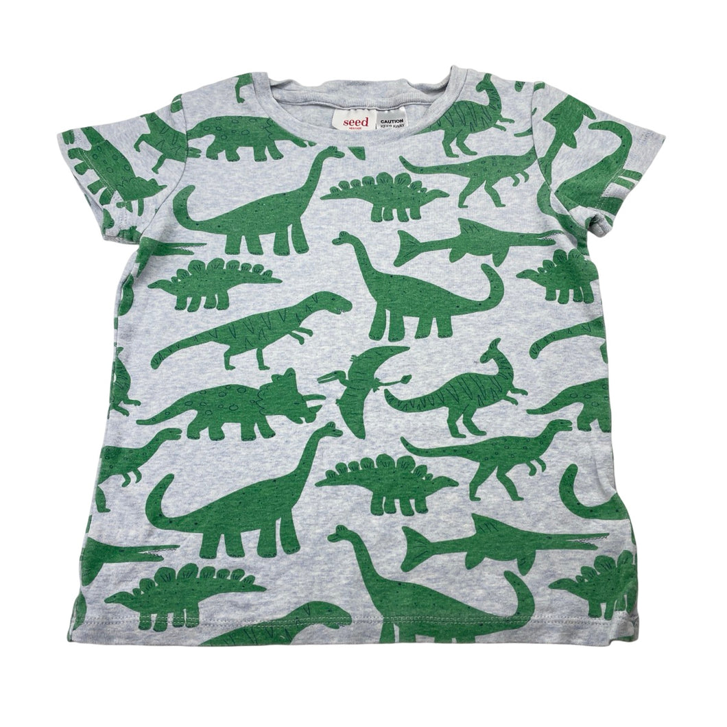 Boys Seed, cotton pyjama top, dinosaurs, GUC, size 5,  
