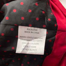 Load image into Gallery viewer, Girls Fresh Baked, red puffer jacket / coat, L: 48cm, EUC, size 4,  
