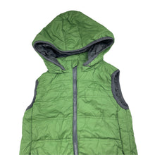 Load image into Gallery viewer, Boys Milkshake, green puffer vest / sleeveless jacket, detachable hood, EUC, size 8,  