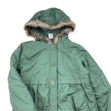 Load image into Gallery viewer, Girls H&amp;T, khaki hooded jacket / coat, EUC, size 6,  