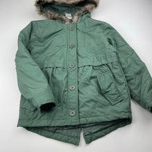 Load image into Gallery viewer, Girls H&amp;T, khaki hooded jacket / coat, EUC, size 6,  