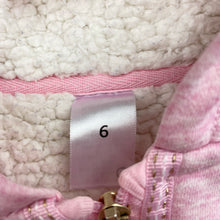 Load image into Gallery viewer, Girls Target, thick fleece lined zip hoodie sweater, EUC, size 6,  