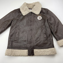 Load image into Gallery viewer, Boys Target, fleece lined zip bomber / aviator jacket, GUC, size 3,  