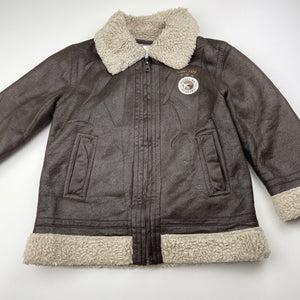 Boys Target, fleece lined zip bomber / aviator jacket, GUC, size 3,  