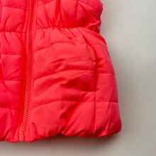 Load image into Gallery viewer, Girls B&amp;L, fluoro puffer vest / jacket, FUC, size 4,  