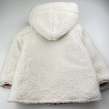 Load image into Gallery viewer, Girls Disney, Minnie Mouse reversible puffer / fleece jacket, EUC, size 6,  