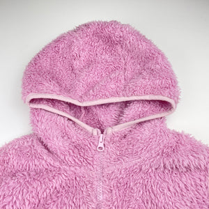 Girls Mango, fleece hooded vest, GUC, size 6,  
