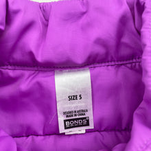 Load image into Gallery viewer, Girls Bonds, Sport purple puffer vest / jacket, EUC, size 5,  