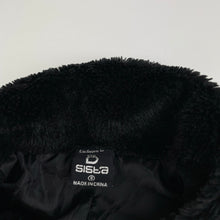Load image into Gallery viewer, Girls Sista, lined black faux fur jacket, GUC, size 6,  