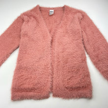 Load image into Gallery viewer, Girls Anko, soft feel fluffy open cardigan, L: 50cm, EUC, size 7,  