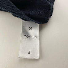 Load image into Gallery viewer, Boys Target, navy organic cotton tee / top, skate, GUC, size 8,  