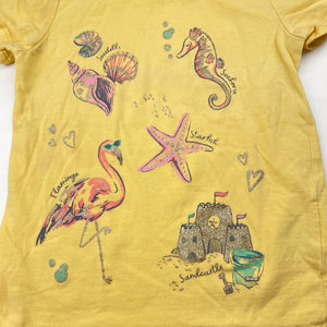 Girls Osh Kosh, yellow cotton tee / top, FUC, size 3,  