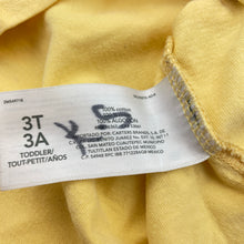 Load image into Gallery viewer, Girls Osh Kosh, yellow cotton tee / top, FUC, size 3,  