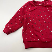 Load image into Gallery viewer, Girls H&amp;M, fleece lined floral sweater / jumper, GUC, size 0,  