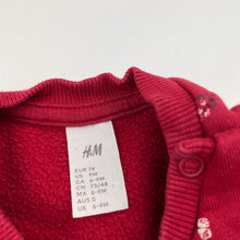 Load image into Gallery viewer, Girls H&amp;M, fleece lined floral sweater / jumper, GUC, size 0,  