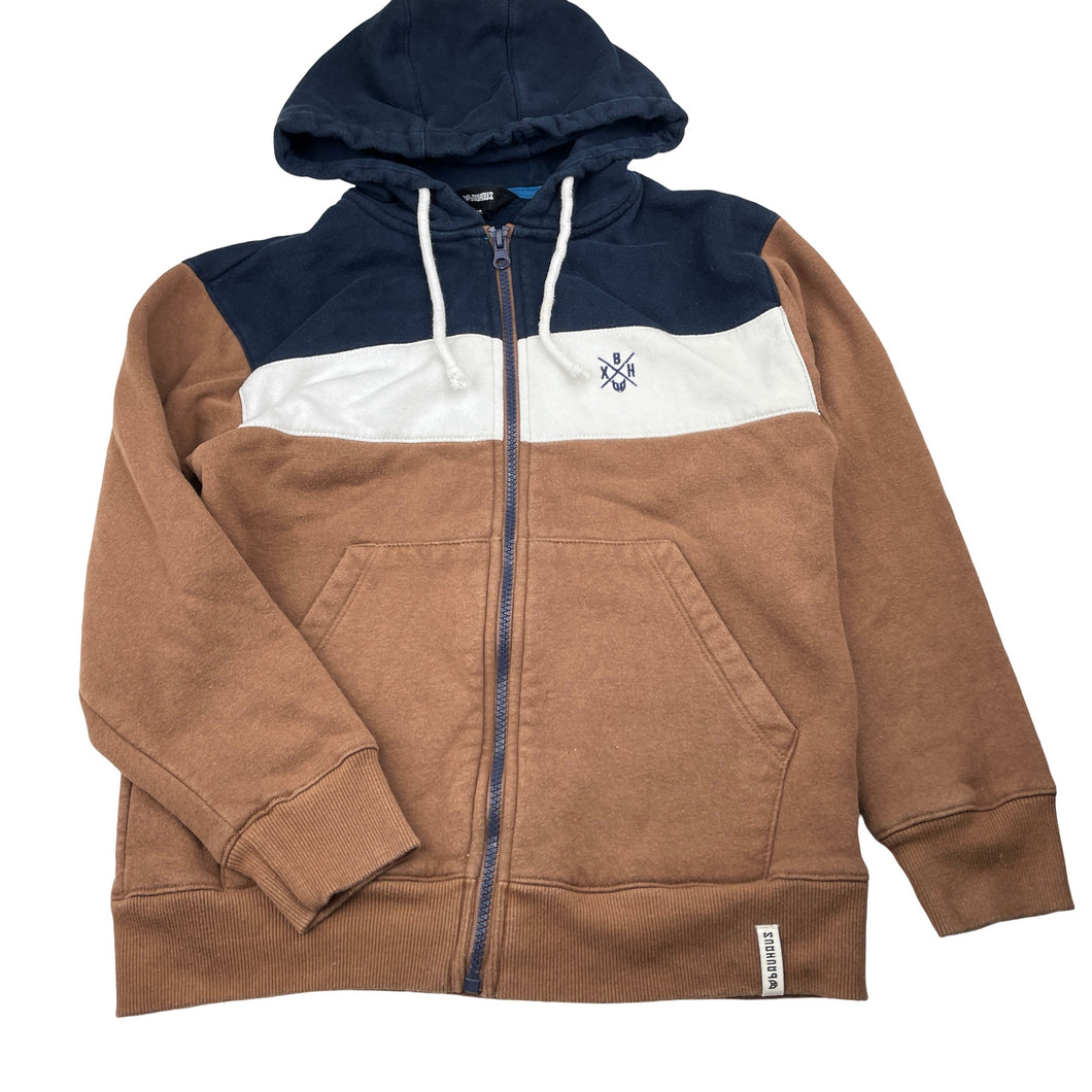 Boys Bauhaus, fleece lined zip hoodie sweater, wash fade, FUC, size 10,  