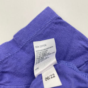 Girls Anko, purple cotton tee / top, FUC, size 6,  