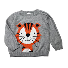 Load image into Gallery viewer, Boys Tiny Little Wonders, knitted cotton sweater / jumper, tiger, FUC, size 1,  