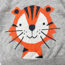 Load image into Gallery viewer, Boys Tiny Little Wonders, knitted cotton sweater / jumper, tiger, FUC, size 1,  