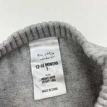 Load image into Gallery viewer, Boys Tiny Little Wonders, knitted cotton sweater / jumper, tiger, FUC, size 1,  