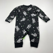 Load image into Gallery viewer, Unisex Anko, stretchy zip romper, rabbits, GUC, size 000,  