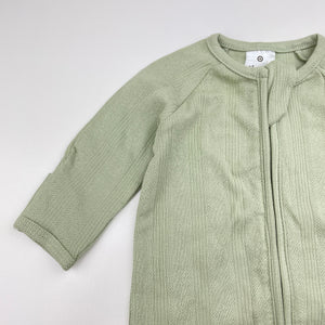 Unisex Target, organic cotton blend zip romper, EUC, size 0000,  