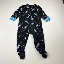 Load image into Gallery viewer, Unisex Peter Alexander, stretchy zip coverall / romper, wash fade, FUC, size 0,  
