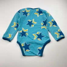 Load image into Gallery viewer, Unisex VILLERVALLA, organic cotton blend bodysuit / romper, wash fade, GUC, size 1-2,  