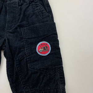 Boys Target, corduroy cotton pants / bottoms, elasticated, GUC, size 000,  