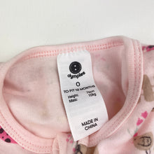 Load image into Gallery viewer, Girls Dymples, organic cotton zip coverall / romper, GUC, size 0,  