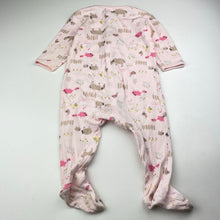 Load image into Gallery viewer, Girls Dymples, organic cotton zip coverall / romper, GUC, size 0,  