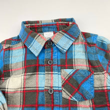 Load image into Gallery viewer, Boys Tiny Little Wonders, flannel cotton long sleeve shirt, FUC, size 1,  