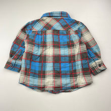 Load image into Gallery viewer, Boys Tiny Little Wonders, flannel cotton long sleeve shirt, FUC, size 1,  