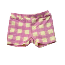 Load image into Gallery viewer, Girls Eve Girl, checked stretchy cotton blend shorts, elasticated, FUC, size 3,  