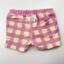 Load image into Gallery viewer, Girls Eve Girl, checked stretchy cotton blend shorts, elasticated, FUC, size 3,  