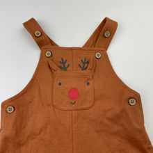 Load image into Gallery viewer, Unisex Anko, Christmas cotton overalls / romper, EUC, size 0000,  