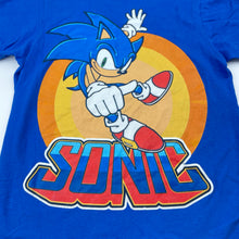 Load image into Gallery viewer, Boys SONIC THE HEDGEHOG, cotton tee / top, Sz: S, armpit to armpit: 35cm, FUC, size 7-8,  