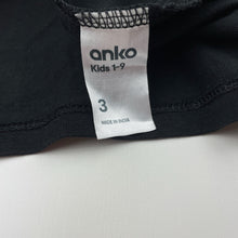 Load image into Gallery viewer, Girls Anko, black cotton tee / top, butterflies, EUC, size 3,  