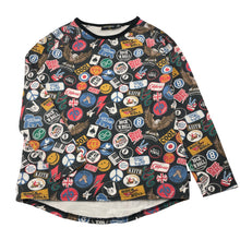 Load image into Gallery viewer, Unisex Rock Your Kid, stretchy long sleeve tee / top, wash fade, loose stitching on cuffs, FUC, size 10,  