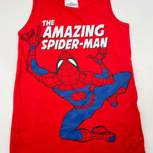 Load image into Gallery viewer, Boys Marvel, Spiderman stretchy singlet top, EUC, size 6-8,  