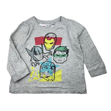 Load image into Gallery viewer, Boys Marvel, Avengers cotton long sleeve pyjama top, FUC, size 4,  
