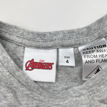 Load image into Gallery viewer, Boys Marvel, Avengers cotton long sleeve pyjama top, FUC, size 4,  
