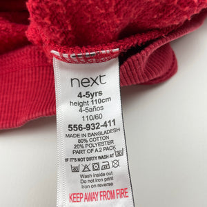 Boys Next, red fleece lined sweater / jumper, GUC, size 4-5,  