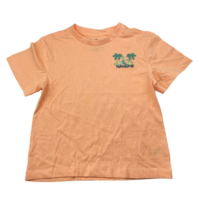 Unisex Target, coral organic cotton tee / top, dinosaurs, EUC, size 3,  