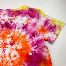 Load image into Gallery viewer, Girls Favourites, tie dyed organic cotton tee / top, EUC, size 14,  