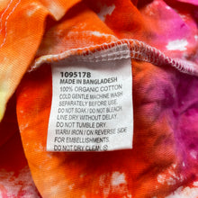 Load image into Gallery viewer, Girls Favourites, tie dyed organic cotton tee / top, EUC, size 14,  